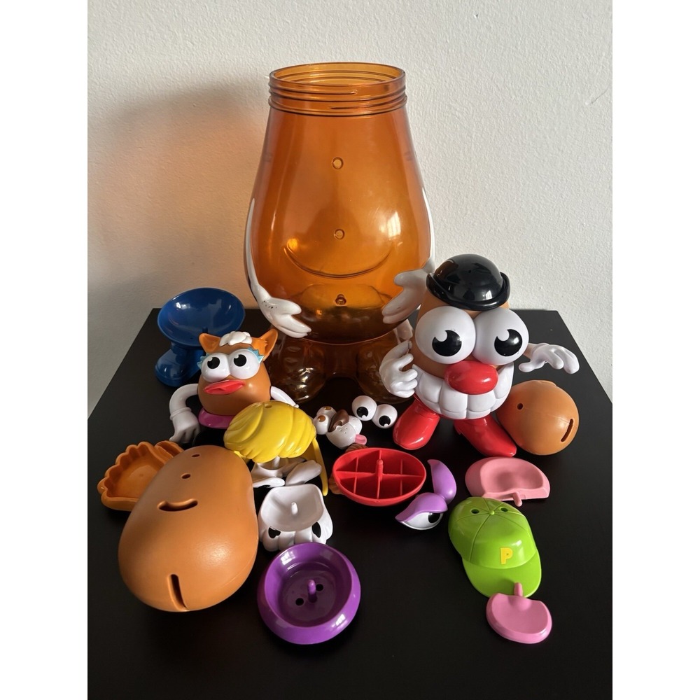 Mr. Potato Head Jar (no Lid)  +‎ 25+ Potato Head & Family Pieces Toys Hasbro